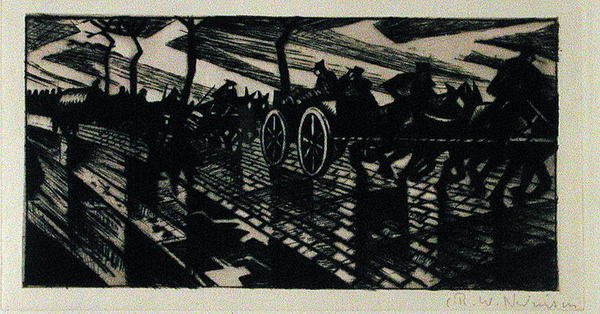 W drodze do Ypres autorstwa Christopher Richard Wynne Nevinson
