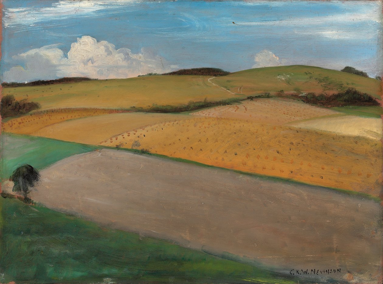 Trundle w Goodwood, lata 30. XX wieku autorstwa Christopher Richard Wynne Nevinson