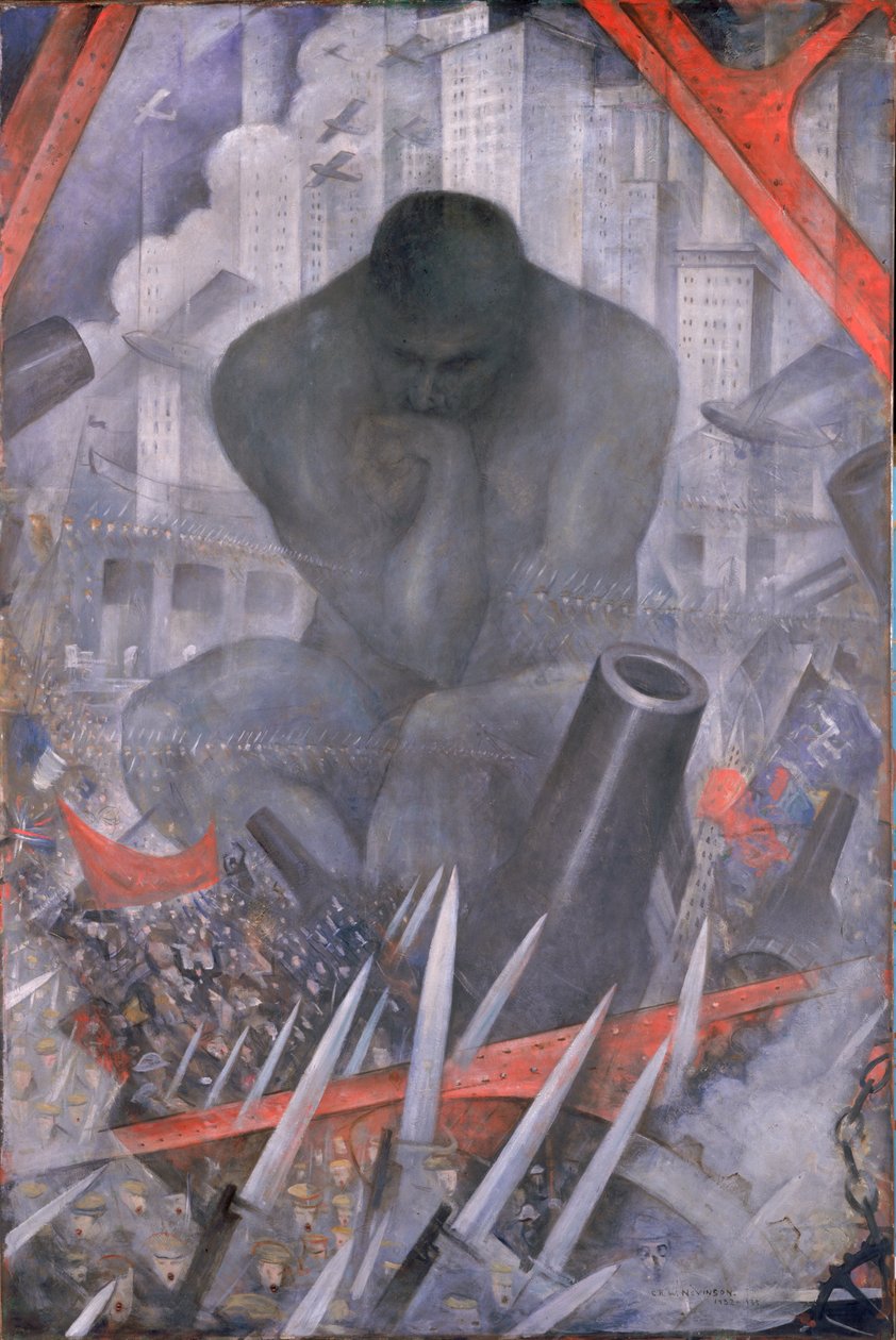 XX wiek, ok. 1932-35 (olej na płótnie) autorstwa Christopher Richard Wynne Nevinson