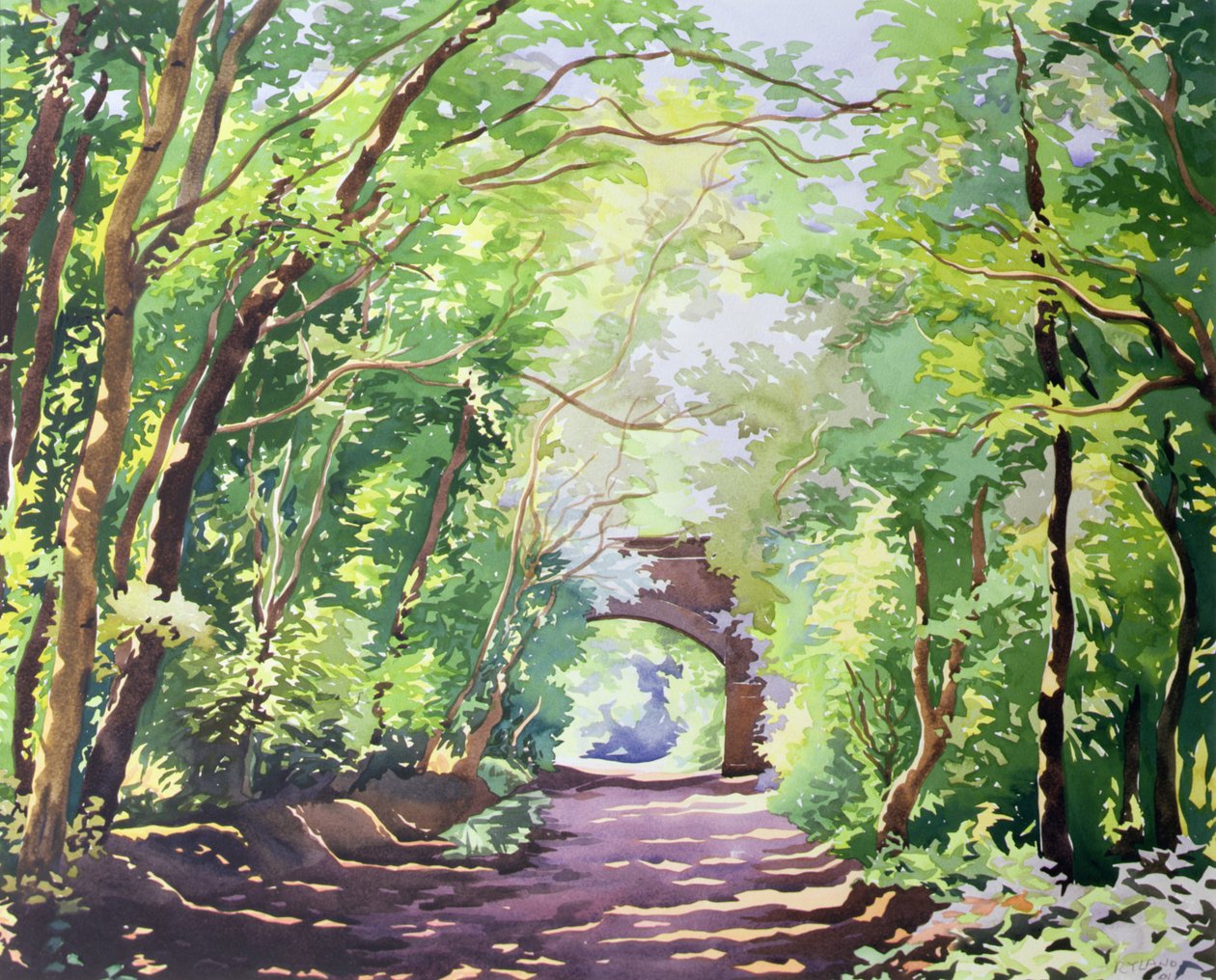 The Valley Walk, Sudbury, 2001 (wc na papierze) autorstwa Christopher Ryland