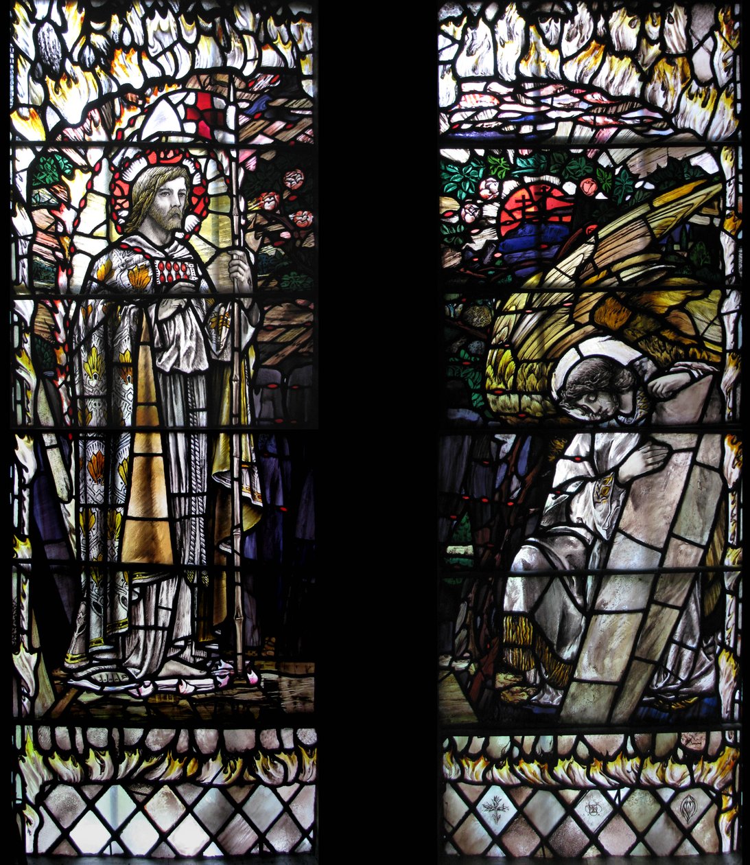Zmartwychwstanie, Katedra w Canterbury autorstwa Christopher Whall