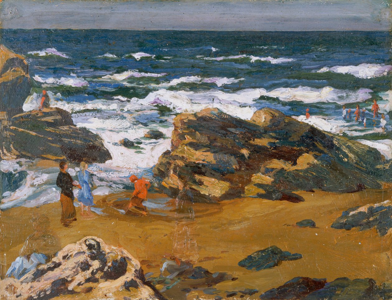 „Llangranog, świeży poranek”, 1893-1934 autorstwa Christopher Williams