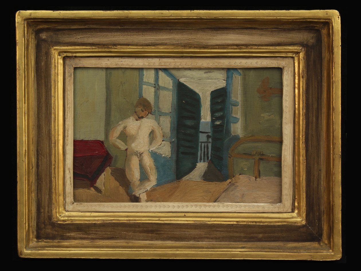 Chłopiec w sypialni, ok. 1920 autorstwa Christopher Wood