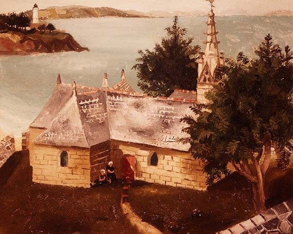 Kościół w La Tremouille, Trebout autorstwa Christopher Wood