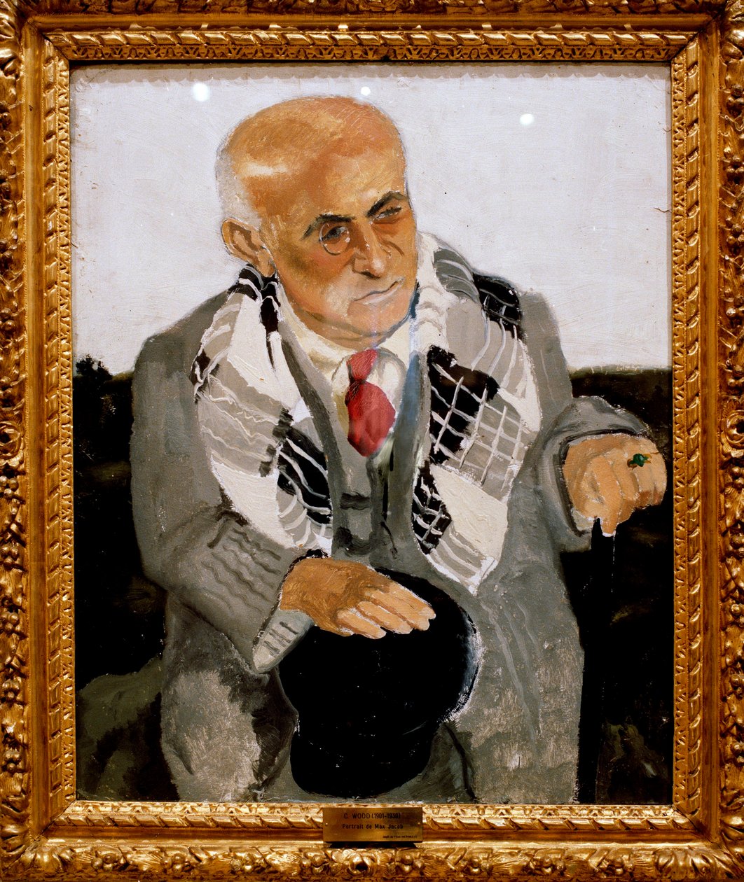 Portret francuskiego poety Maxa Jacoba (1876-1944) Obraz Christophera Wooda (1901-1930) 1930 okolice Orleanu, Muzeum Sztuk Pięknych. autorstwa Christopher Wood