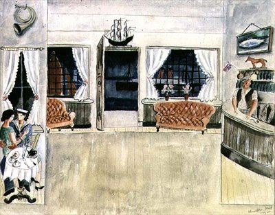 Bar w Ship Inn, St. Ives autorstwa Christopher Wood