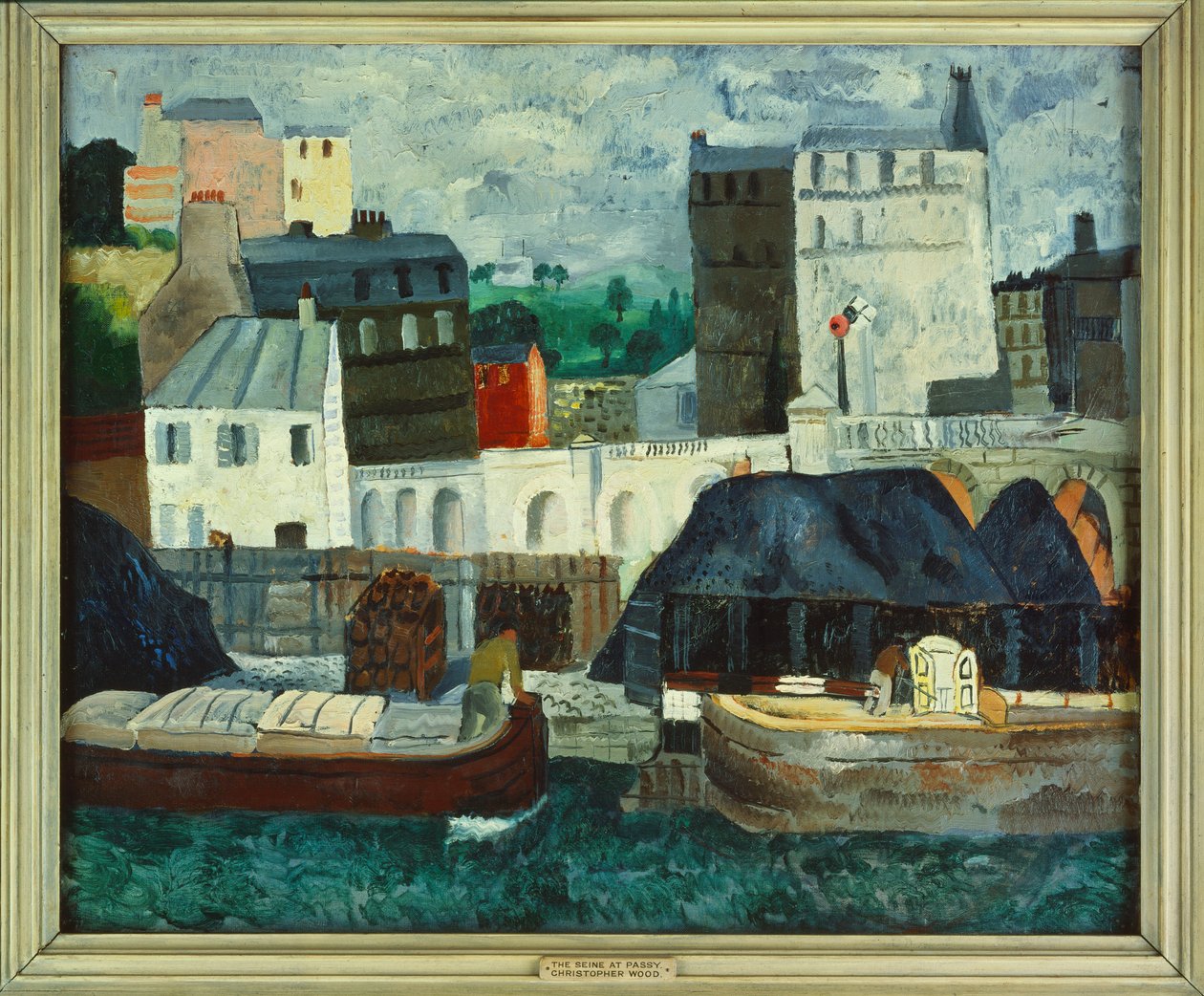 Sekwana w Passy, kwiecień-maj 1928 (olej na płótnie) autorstwa Christopher Wood