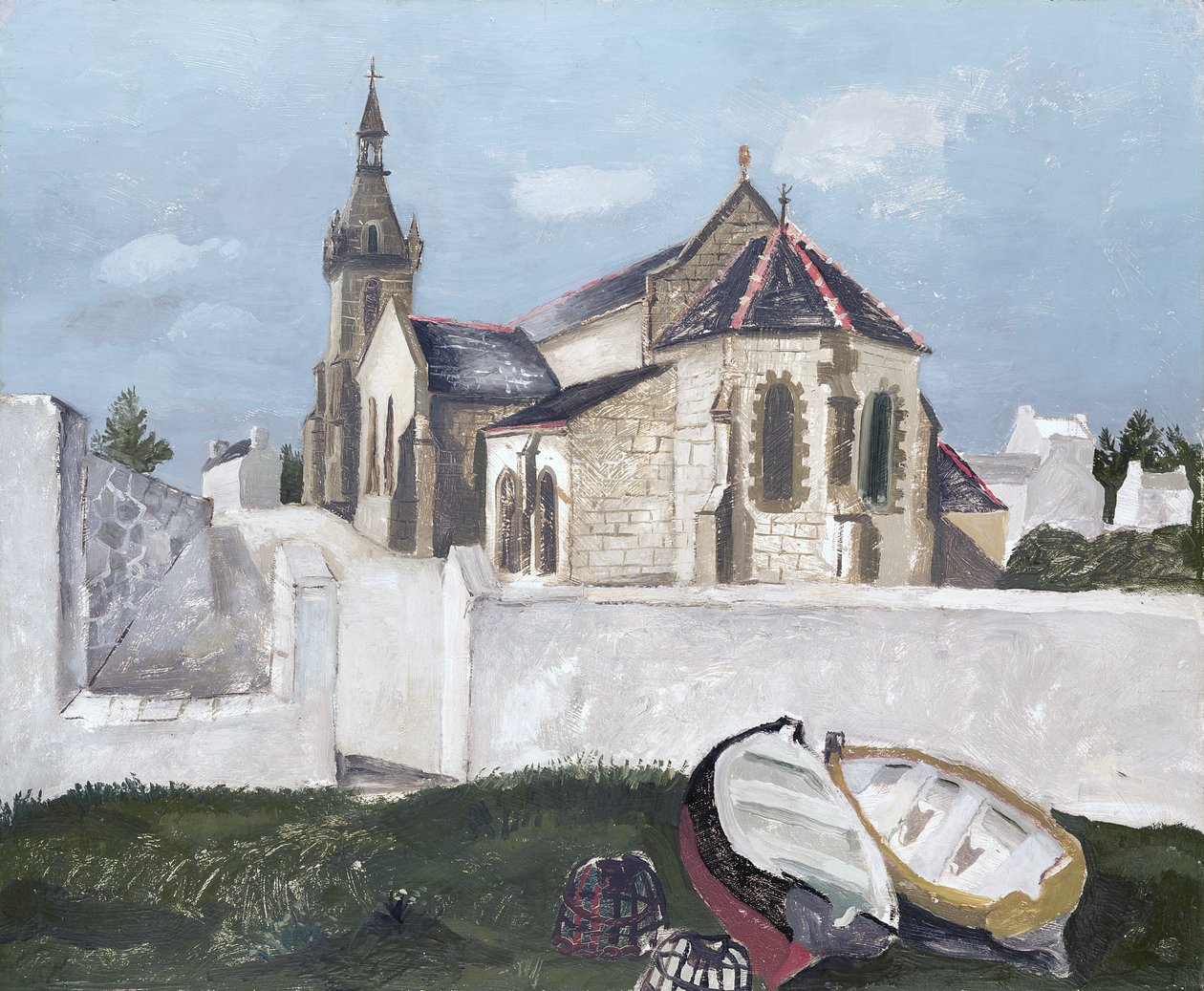Kościół Treboul, Bretania autorstwa Christopher Wood