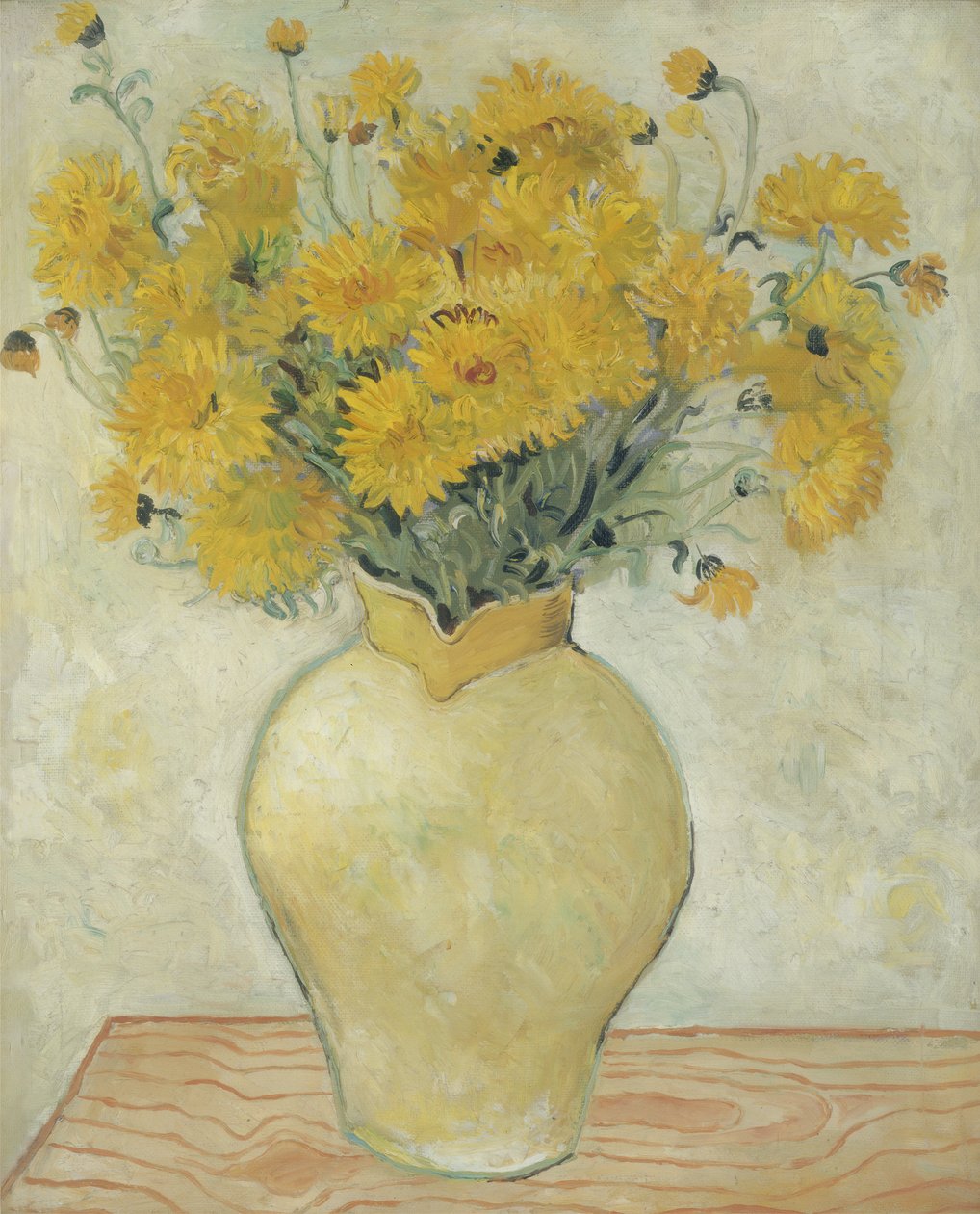Żółte chryzantemy, 1925 autorstwa Christopher Wood
