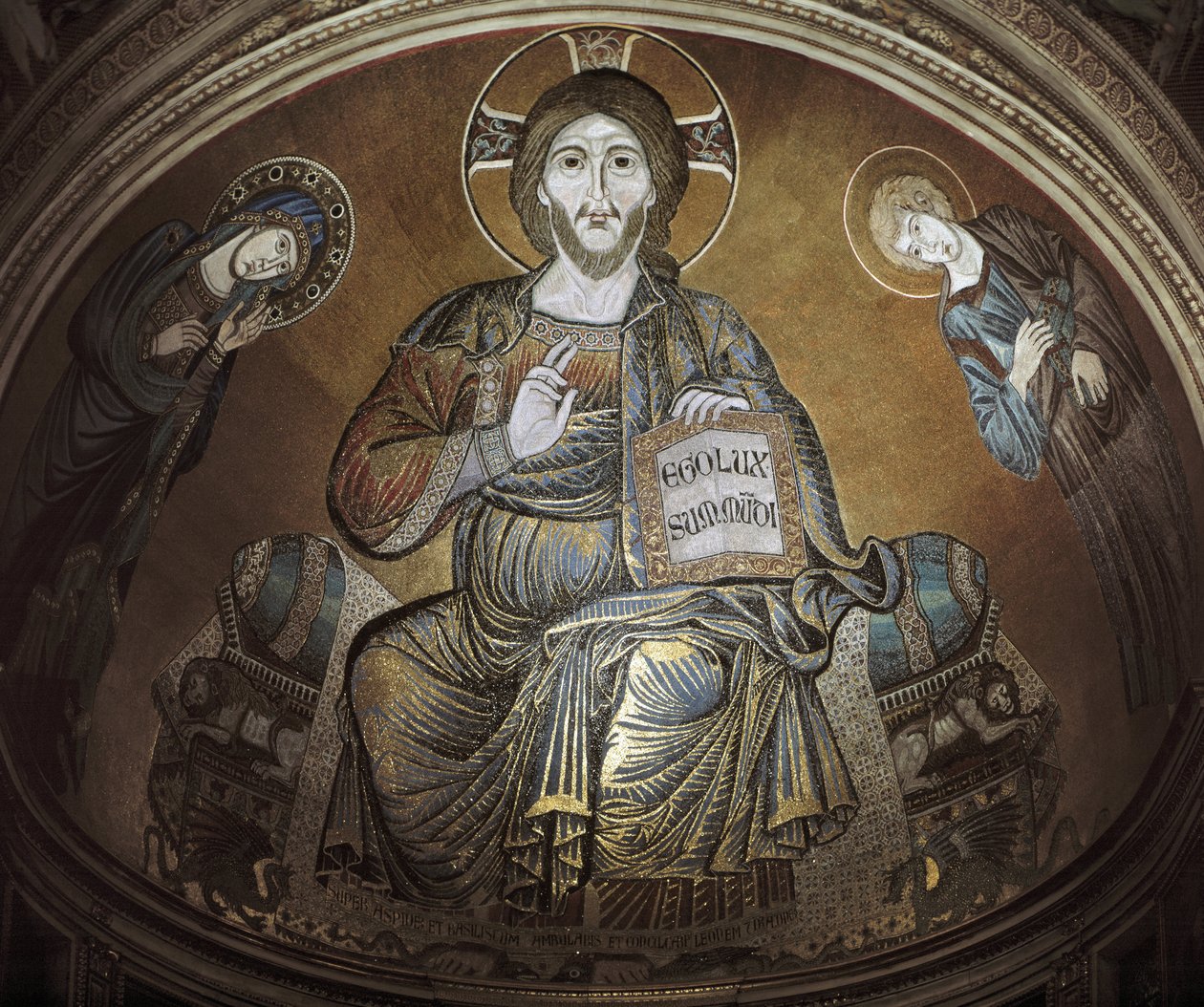 Chrystus w majestacie. Mozaika autorstwa Cimabue