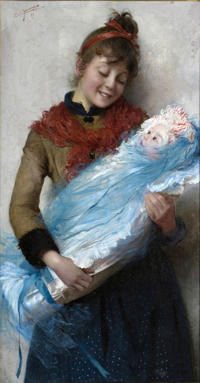 Primo amore Pierwsza miłość, 1889. autorstwa Cipriano Cei