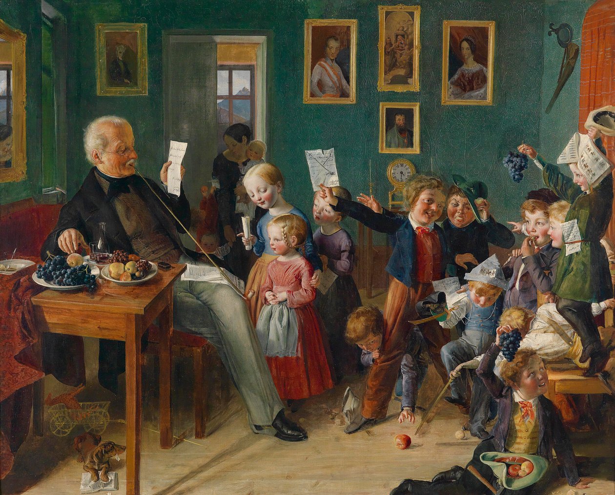 Grzeczne dziewczynki, niegrzeczni chłopcy, klasa szkolna w Tyrolu autorstwa Eduard Ritter
