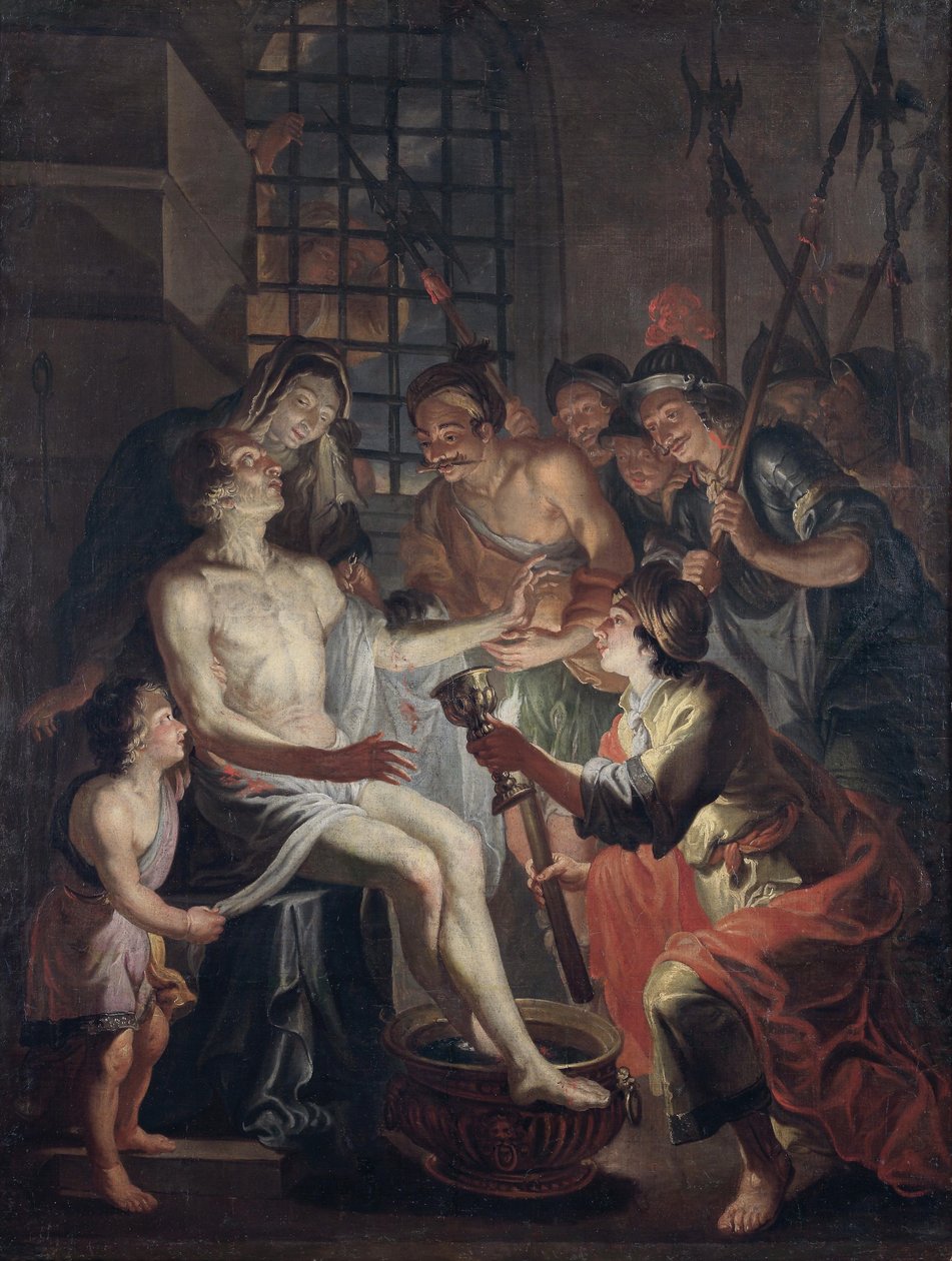 Śmierć Seneki autorstwa Circle of Matthias Stom