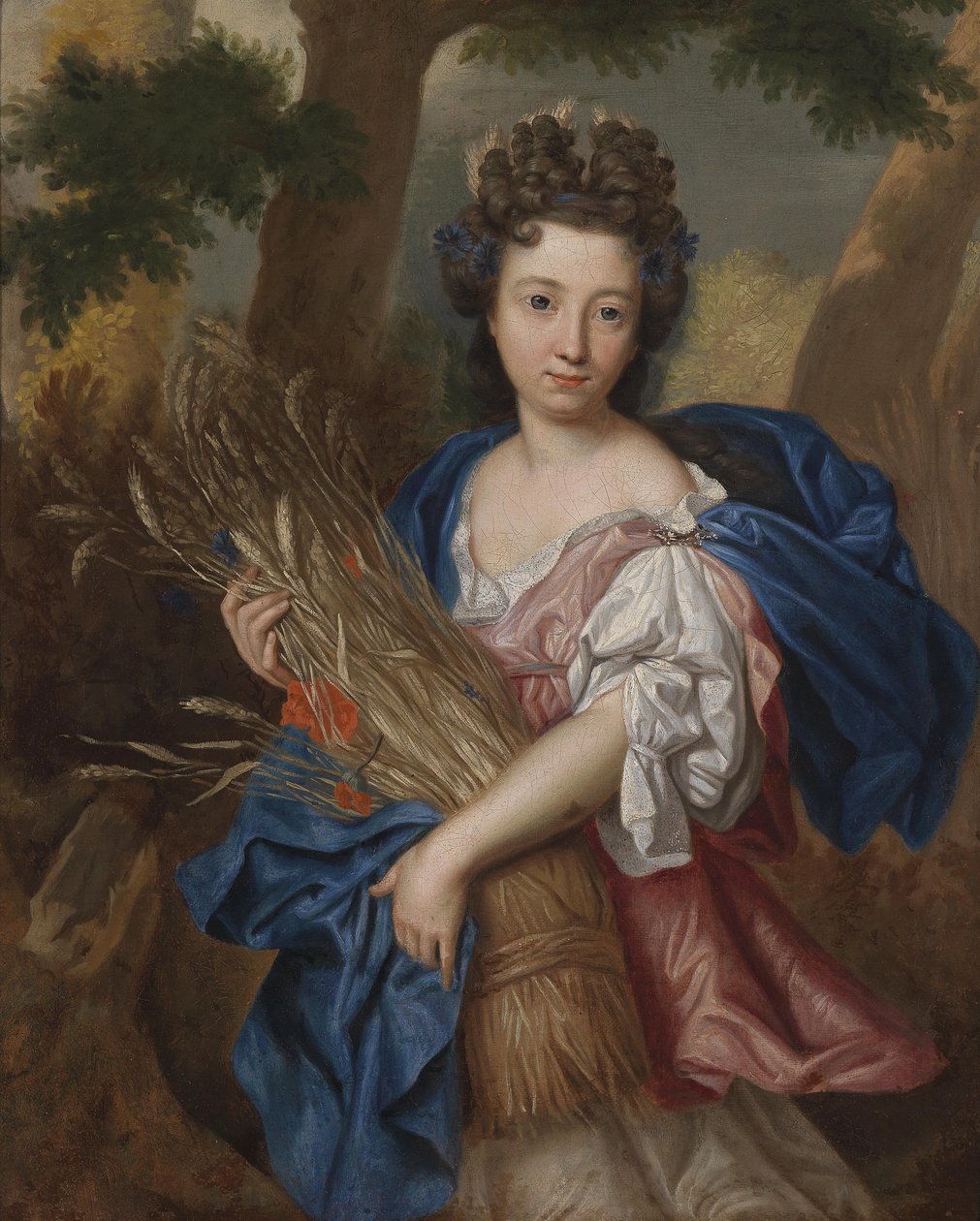 Portret nieznanej kobiety przedstawionej jako Ceres autorstwa Circle of Pierre Mignard