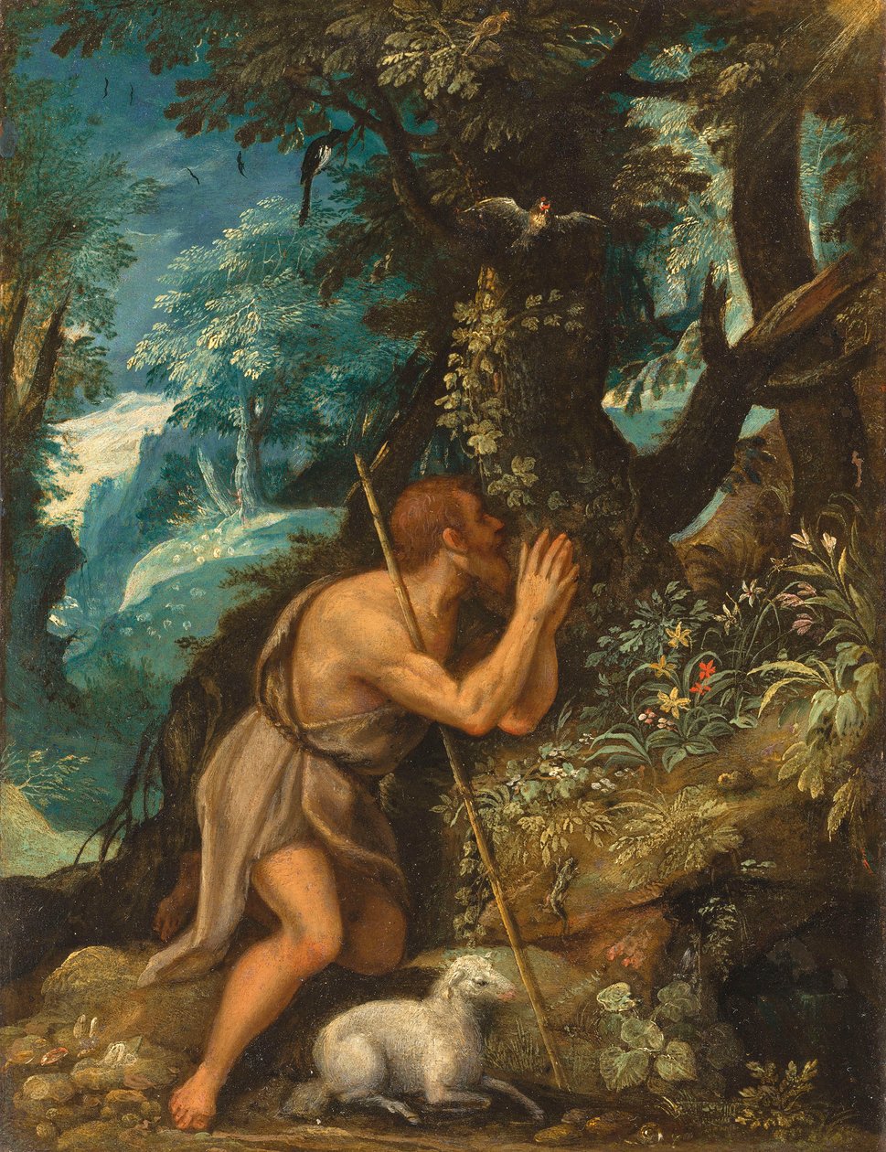 Święty Jan na pustyni autorstwa Circle of Adam Elsheimer