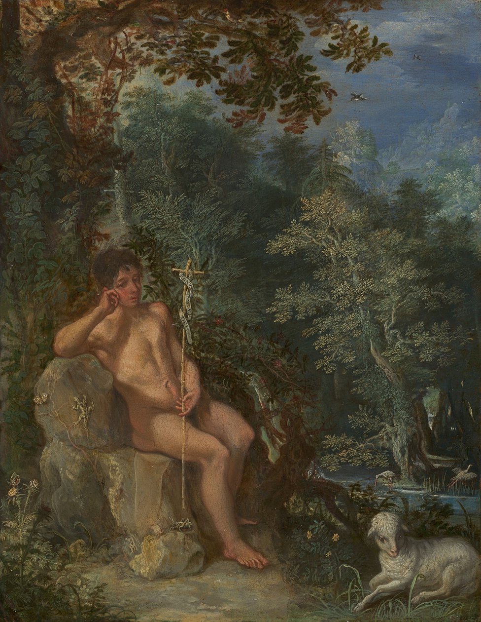Święty Jan Chrzciciel na pustyni autorstwa Circle of Adam Elsheimer