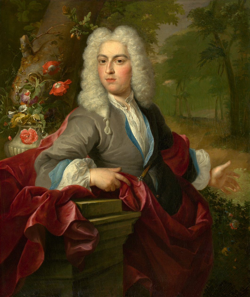 Portret mężczyzny, ca. 1720. autorstwa Circle of Arnold Boonen