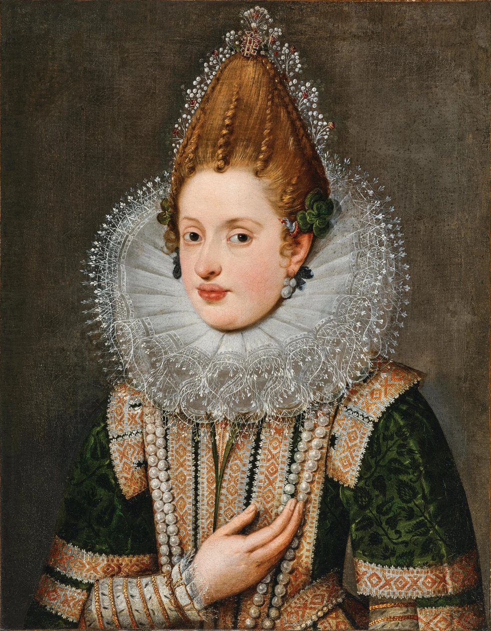 Portret arcyksiężnej Anny z Tyrolu autorstwa Circle of Frans Pourbus the Younger