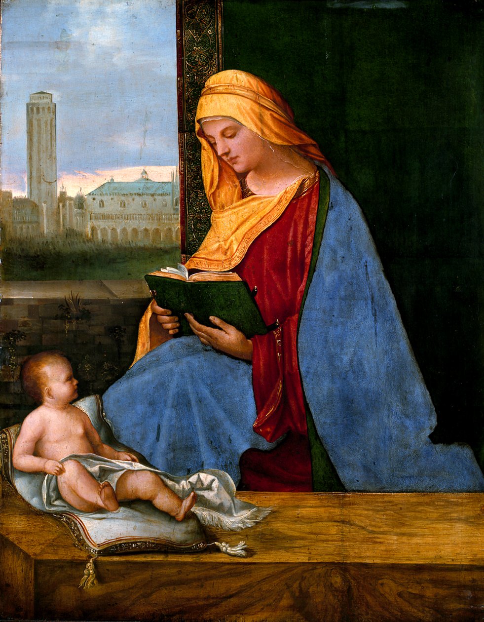 Dziewica z Dzieciątkiem z widokiem na Wenecję (Madonna z Tallard) autorstwa circle of Giorgione
