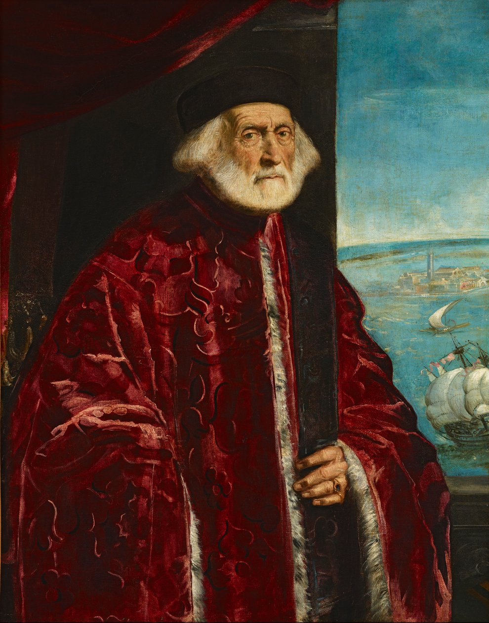 Krąg Jacopa Tintoretta - Portret weneckiego prokuratora, 1938.1.142 autorstwa Circle of Jacopo Tintoretto