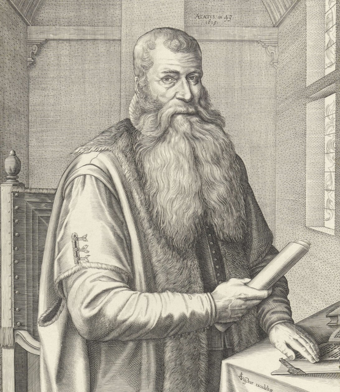 Johann Bogermann (1576-1637) autorstwa Claes Jansz Visscher