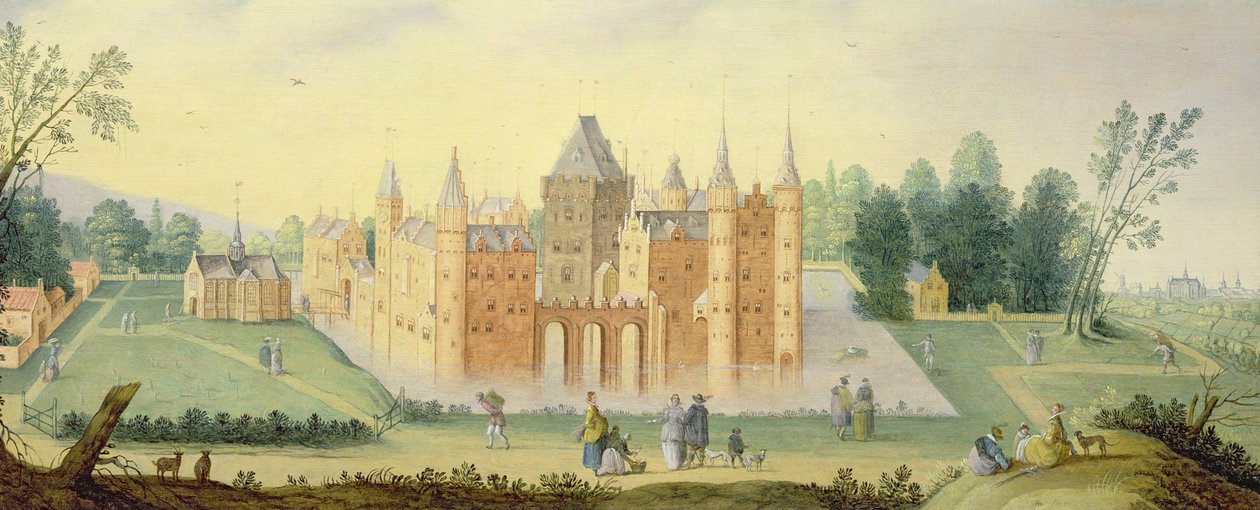 Opactwo i zamek w Egmond autorstwa Claes Jacobsz van der Heck