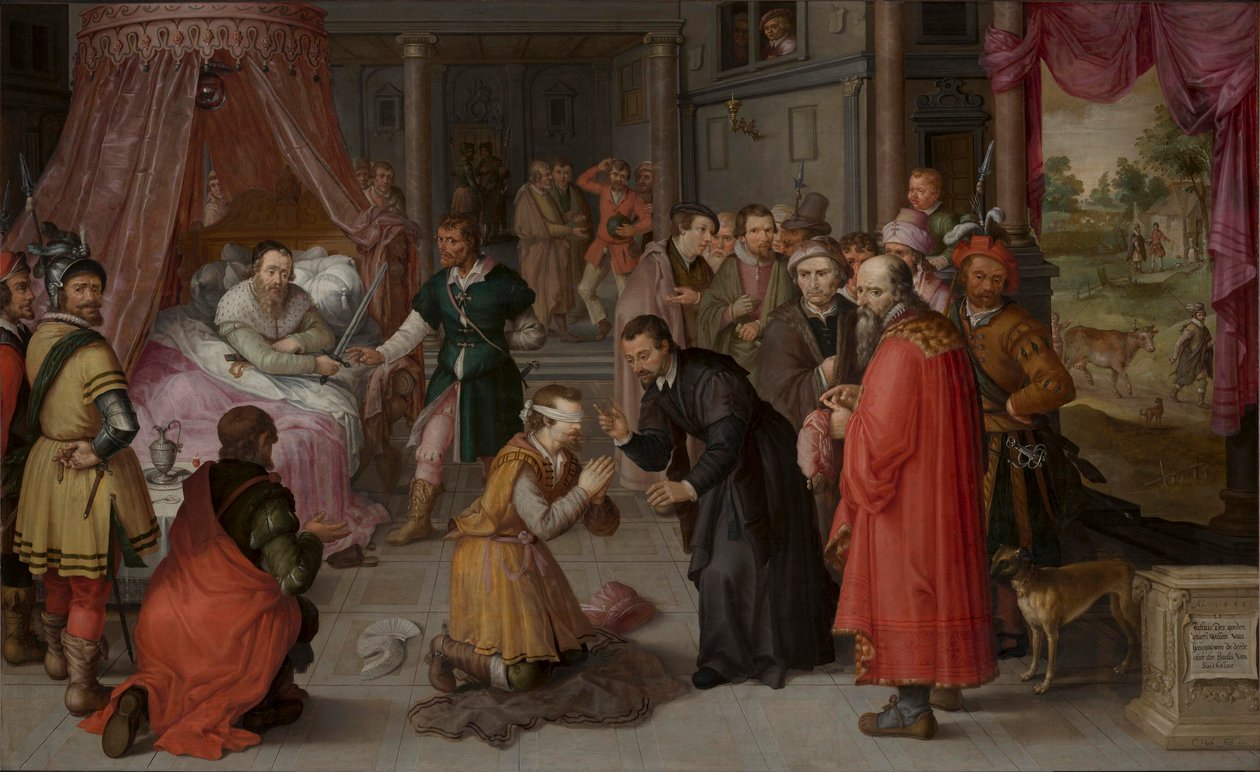 Sprawiedliwość Wilhelma III, hrabiego Holandii Claes Jacobsz. van der Heck Stedelijk Museum Alkmaar 021015 autorstwa Claes Jacobsz van der Heck
