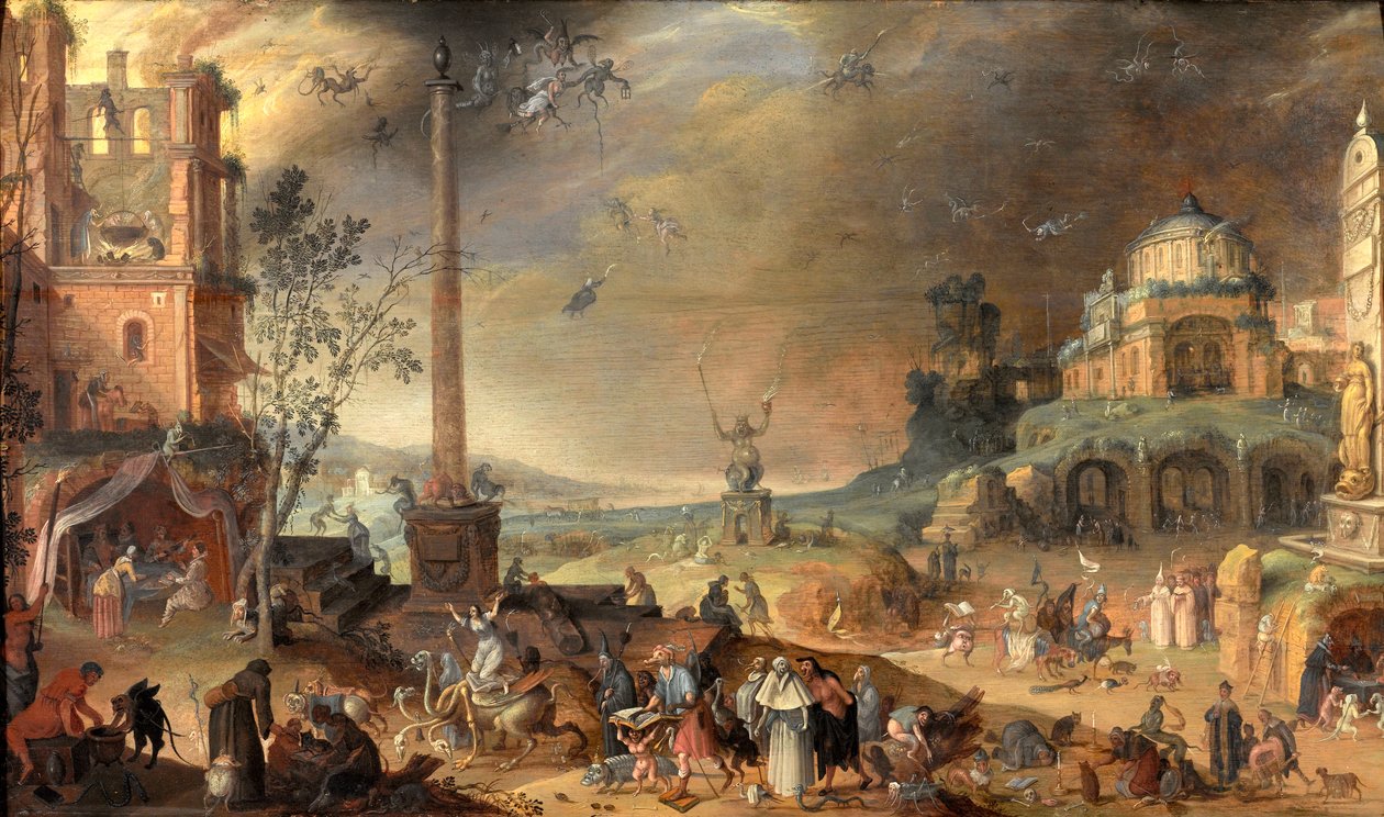 Sabat czarownic autorstwa Claes Jacobsz. van der Heck