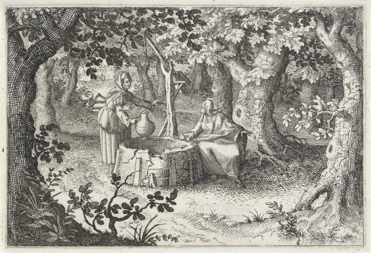 Chrystus i Samarytanka autorstwa Claes Jansz. Visscher (II)