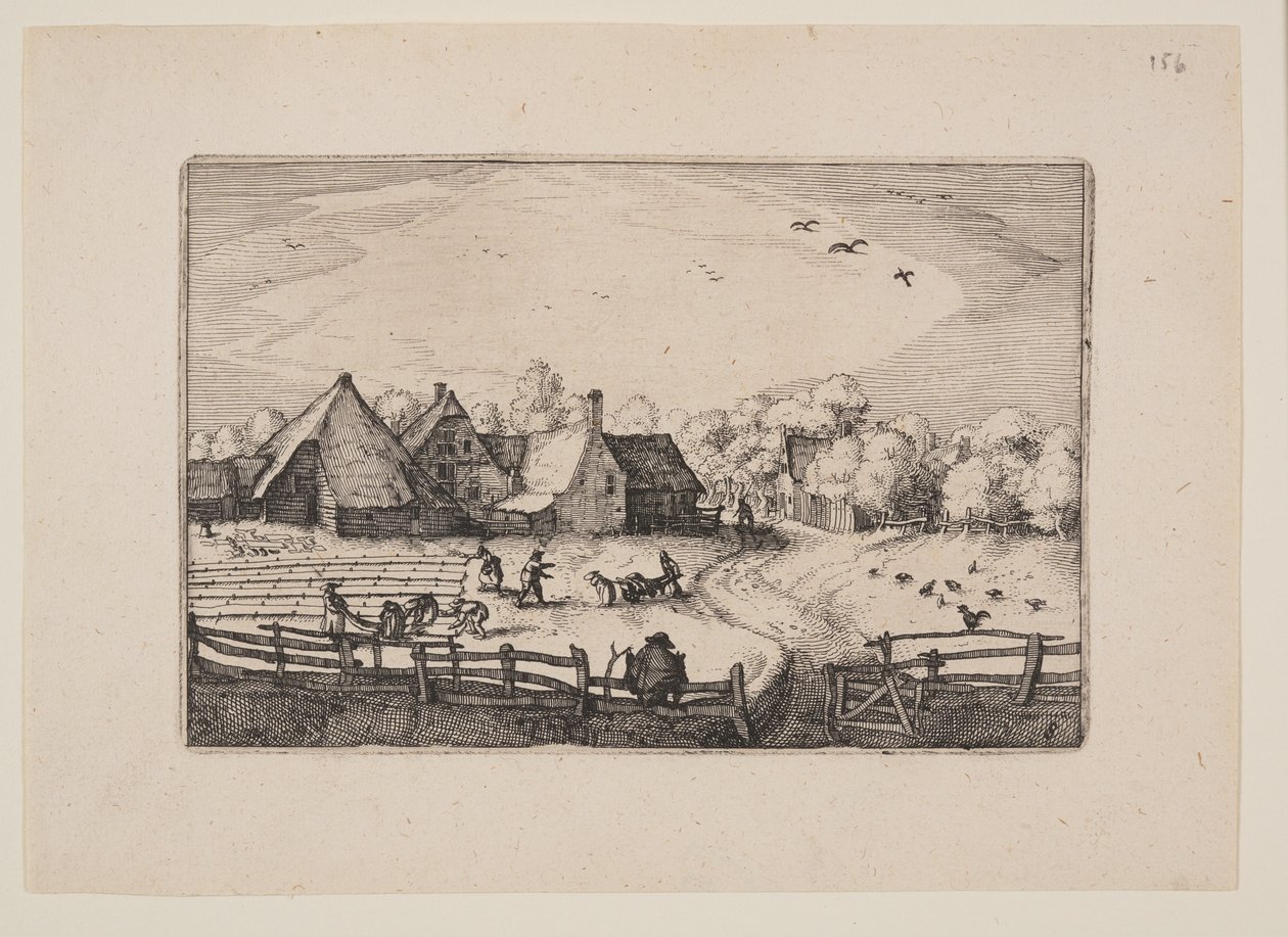 Pola bielące w pobliżu Haarlemmer Hout, z widoków w okolicach Haarlemu (Plaisante Plaetsen) autorstwa Claes Jansz. Visscher