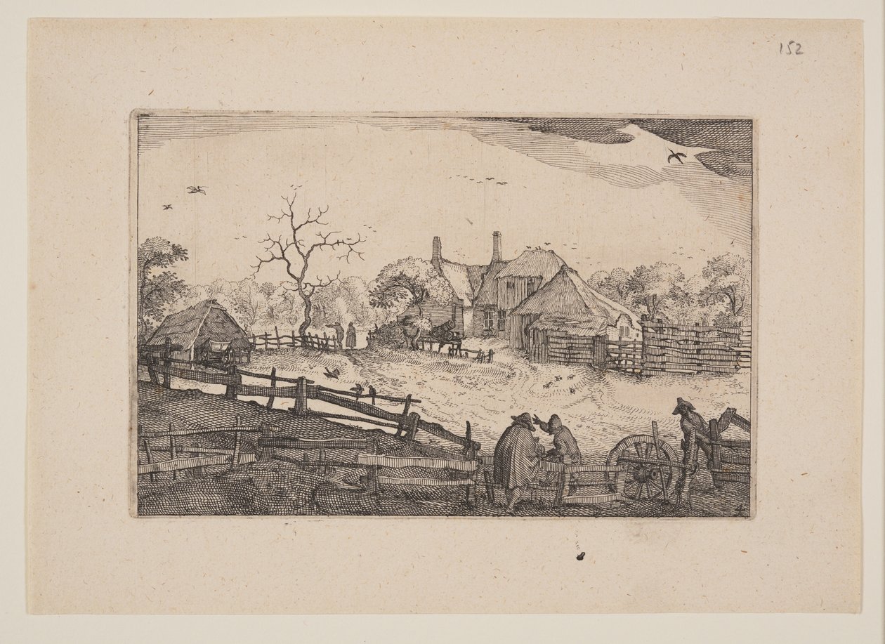 Zajazd Ojca, z widoków w okolicach Haarlemu (Plaisante Plaetsen) autorstwa Claes Jansz. Visscher