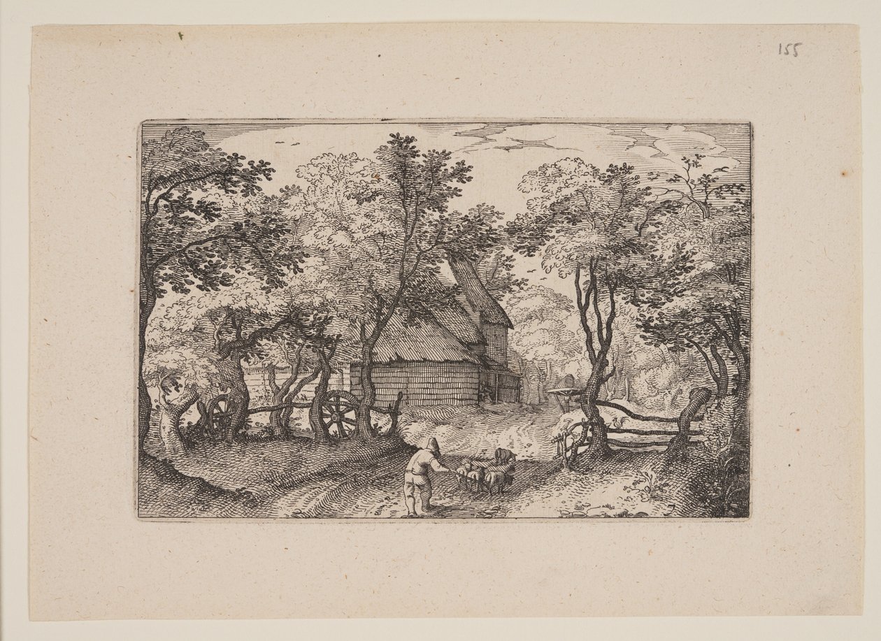 Droga w kierunku Heemstede, z widoków w okolicach Haarlemu (Plaisante Plaetsen) autorstwa Claes Jansz. Visscher