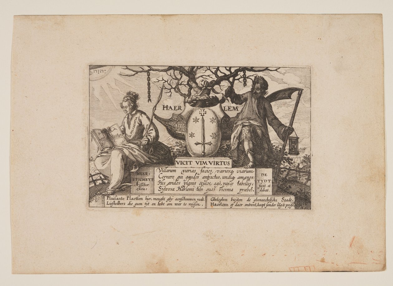 Płyta tytułowa, z Widoki w okolicach Haarlemu (Plaisante Plaetsen) autorstwa Claes Jansz. Visscher