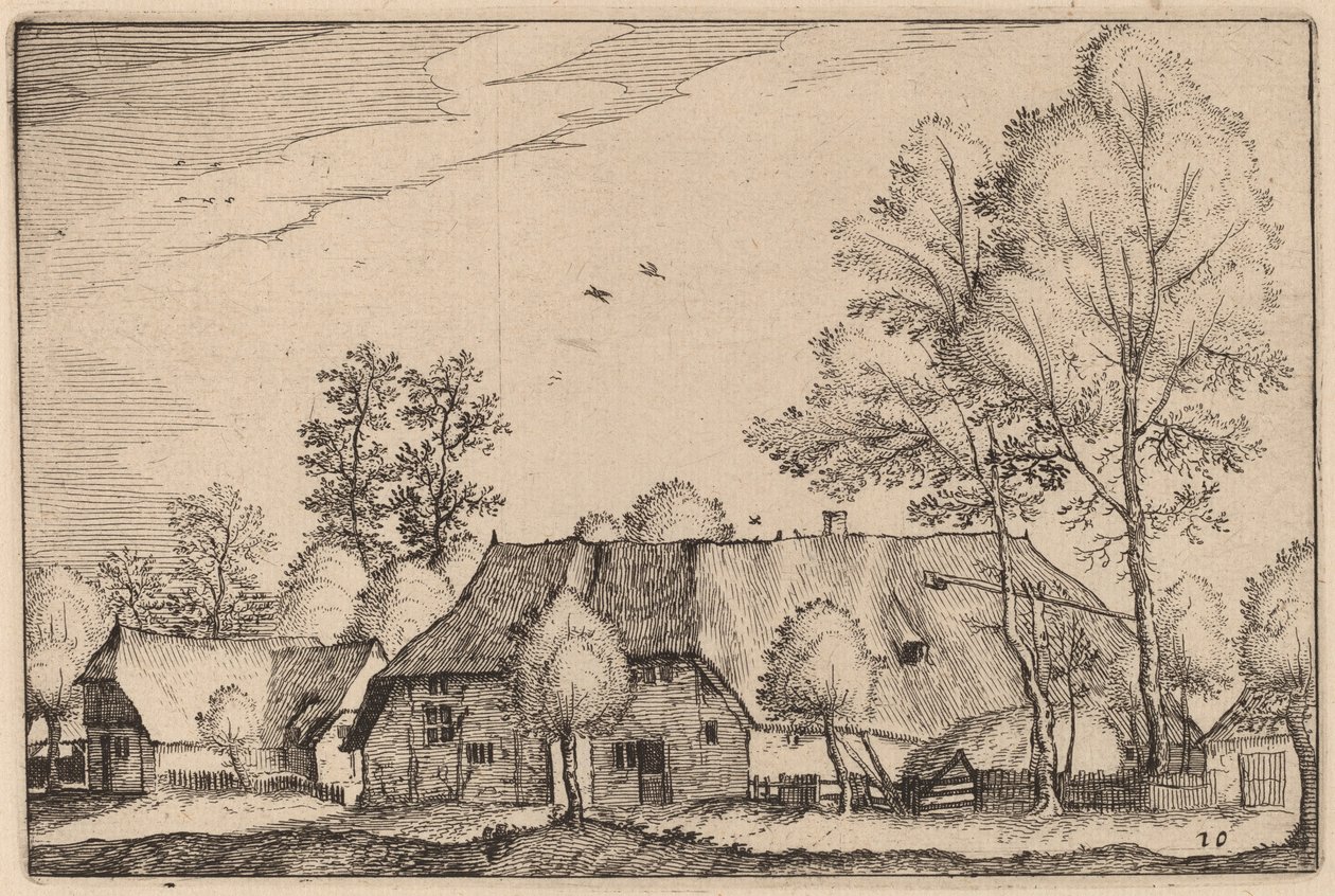 Duża Farma autorstwa Claes Jansz Visscher after Johannes van Doetechum, the Elder after Lucas