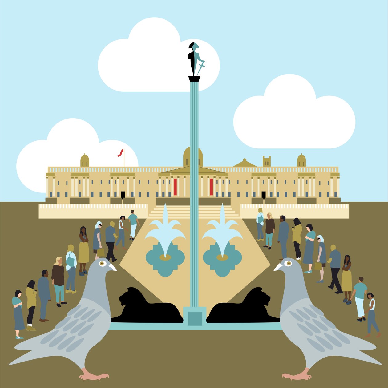 Galeria Narodowa, Trafalgar Square autorstwa Claire Huntley
