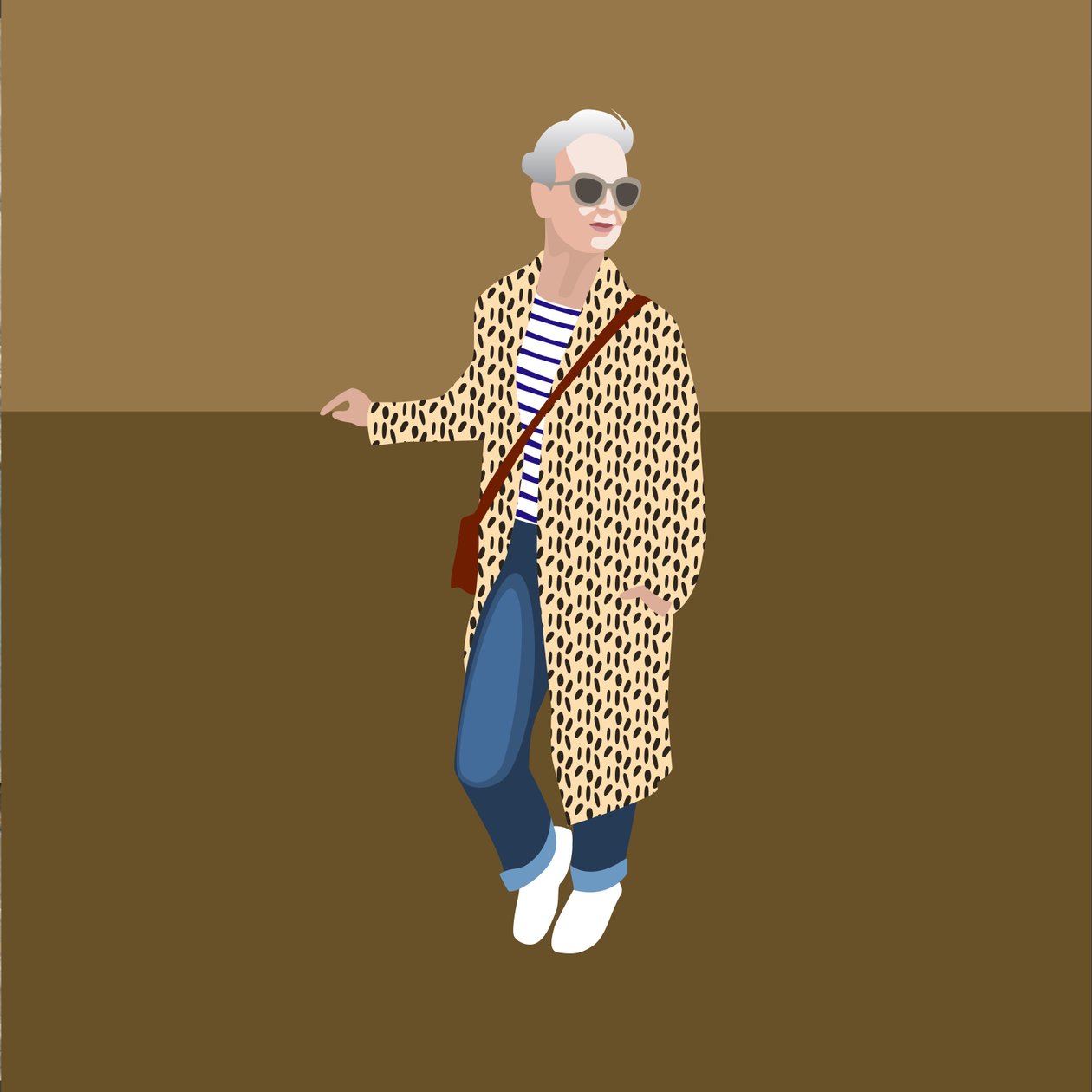 Portret Alyson Walsh, założycielki ThatsNotMyAge autorstwa Claire Huntley