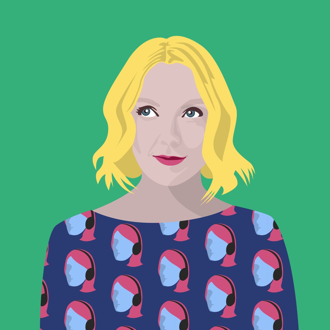 Portret Lauren Laverne autorstwa Claire Huntley