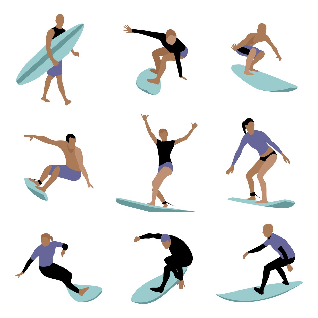 Surferzy autorstwa Claire Huntley
