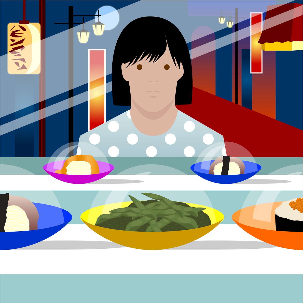 Pociąg do sushi autorstwa Claire Huntley