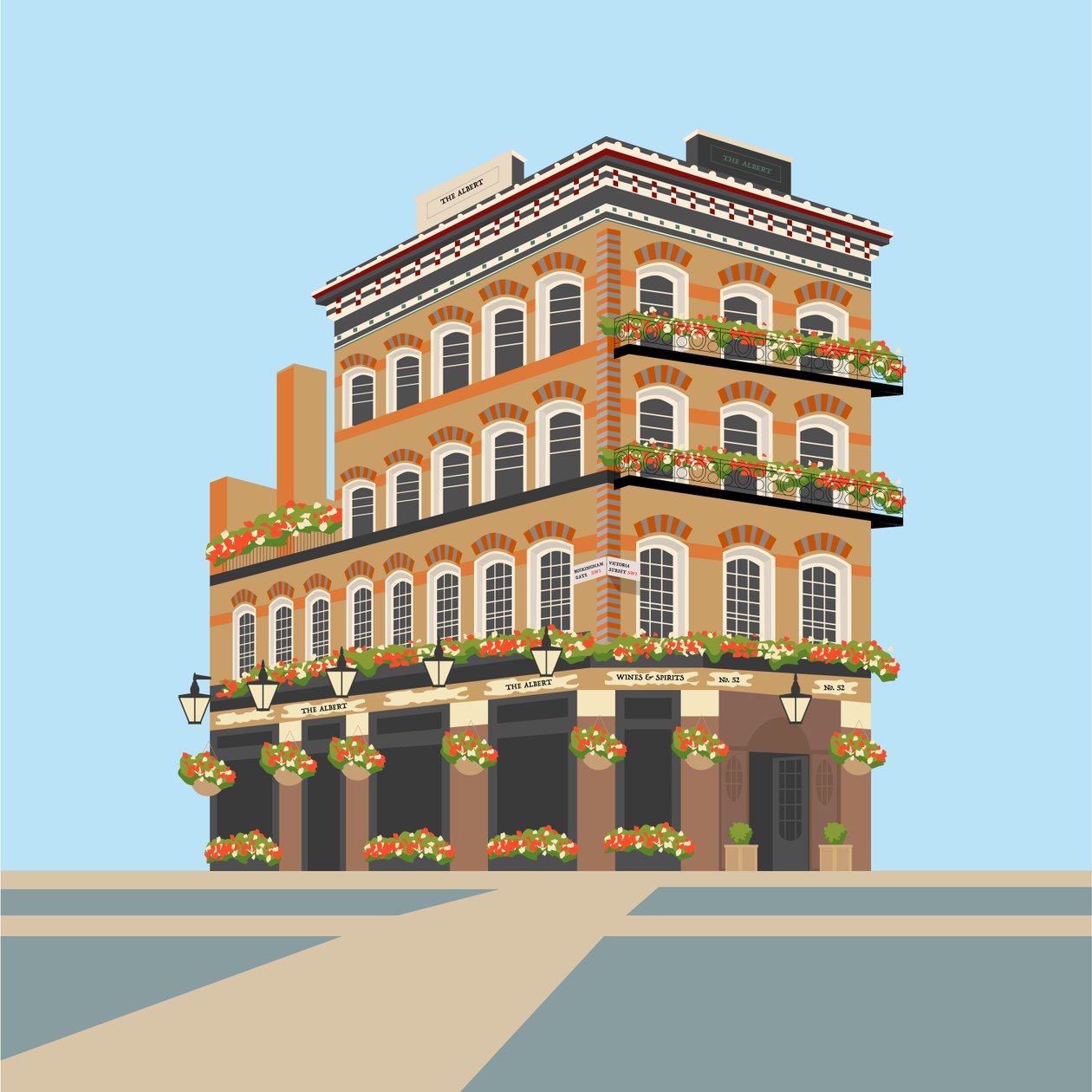 Pub Albert, Wiktoria autorstwa Claire Huntley