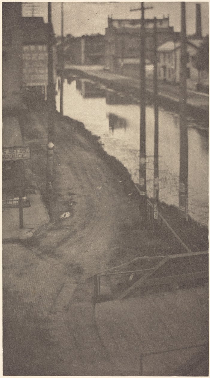 Słupy telegraficzne, ok. 1900 r. (zdjęcie) autorstwa Clarence Henry White