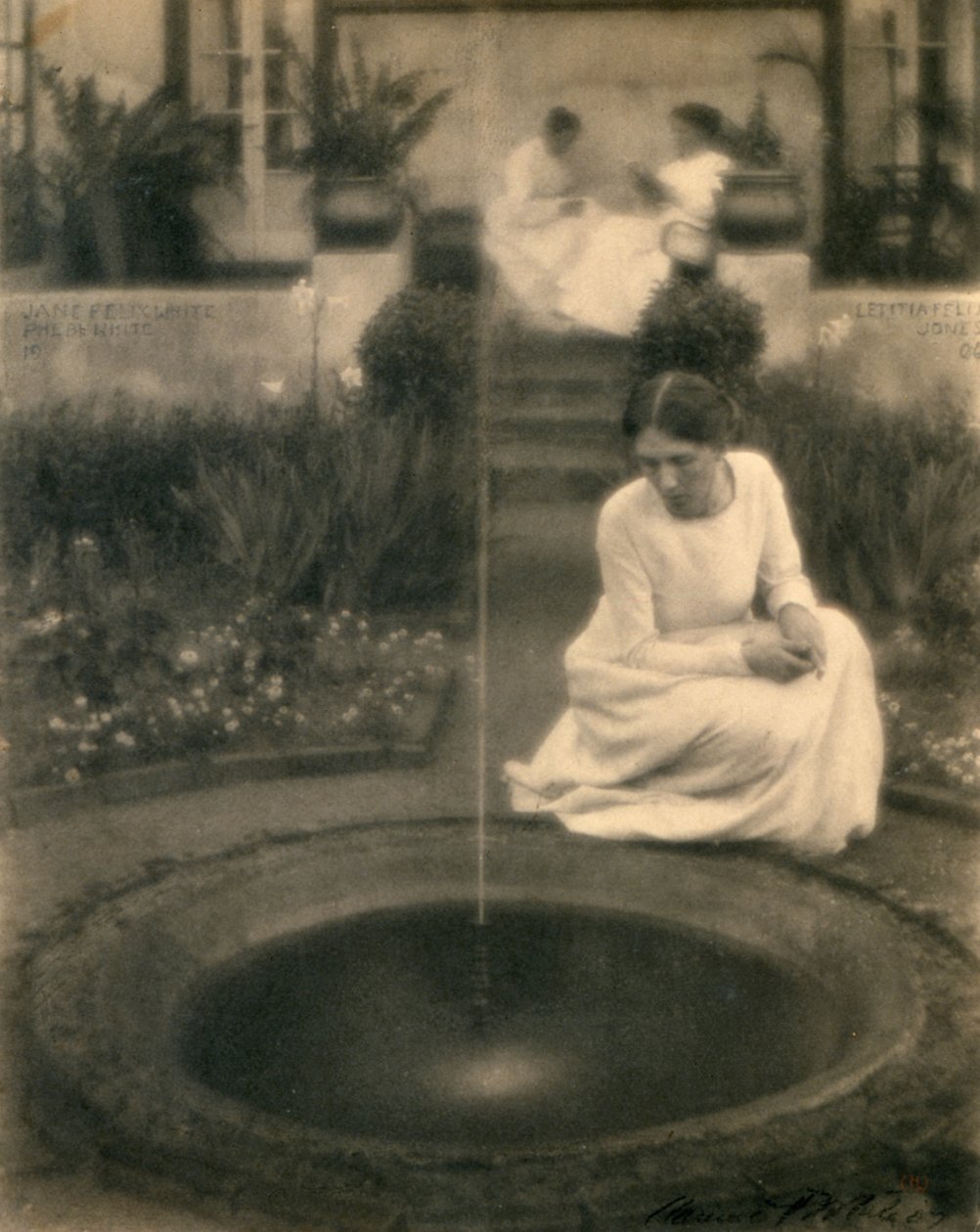 Fontanna (druk platynowy) autorstwa Clarence Henry White