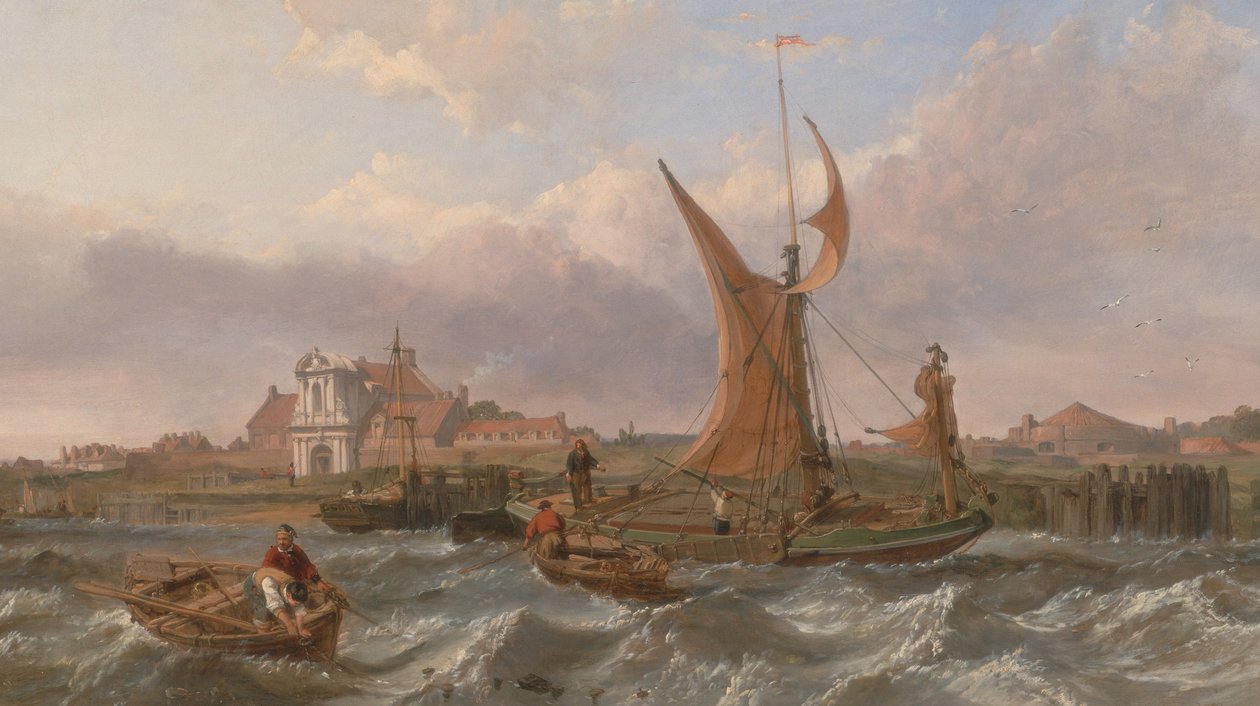 Fort Tilbury – Wiatr pod prąd autorstwa Clarkson Frederick Stanfield