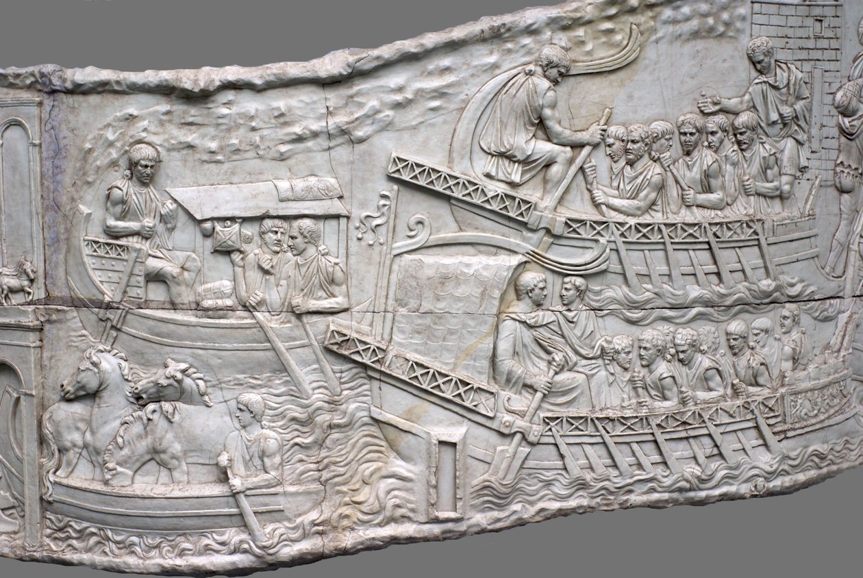 Galery rzymskie. Płaskorzeźba kolumny Trajansa, I-II wiek autorstwa Classical Antiquities