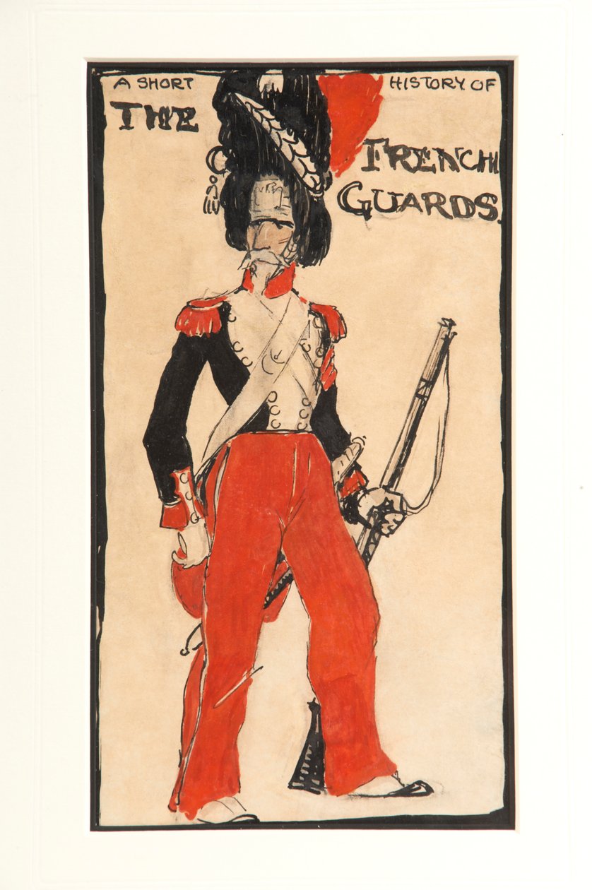 Krótka historia gwardii francuskiej, 1917 autorstwa Claud Lovat Fraser