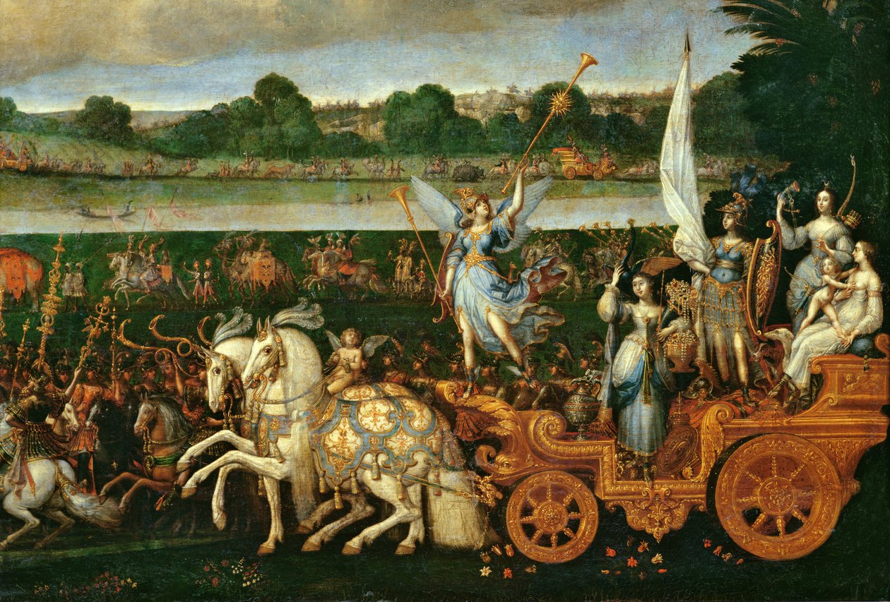 Ziemia, detal prawej strony, ok. 1640-41 autorstwa Claude Deruet