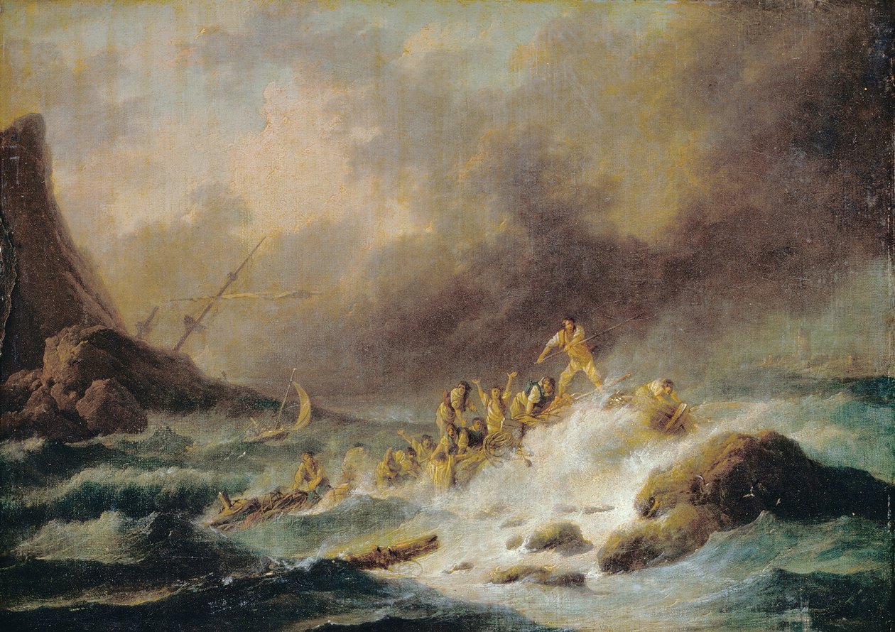 Wrak statku autorstwa Claude Joseph Vernet