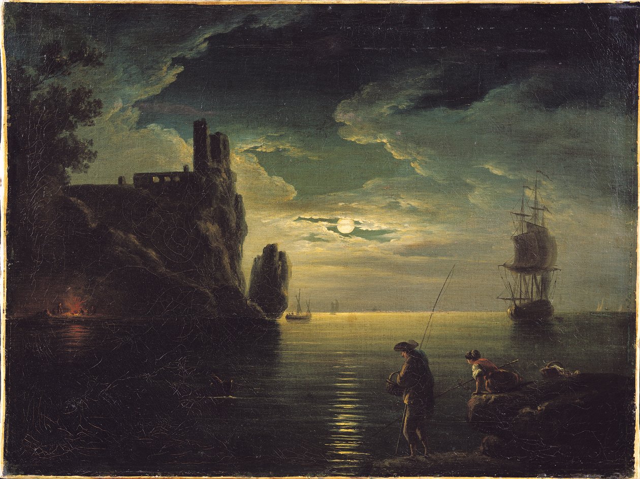 Wieczorny pejzaż morski autorstwa Claude Joseph Vernet