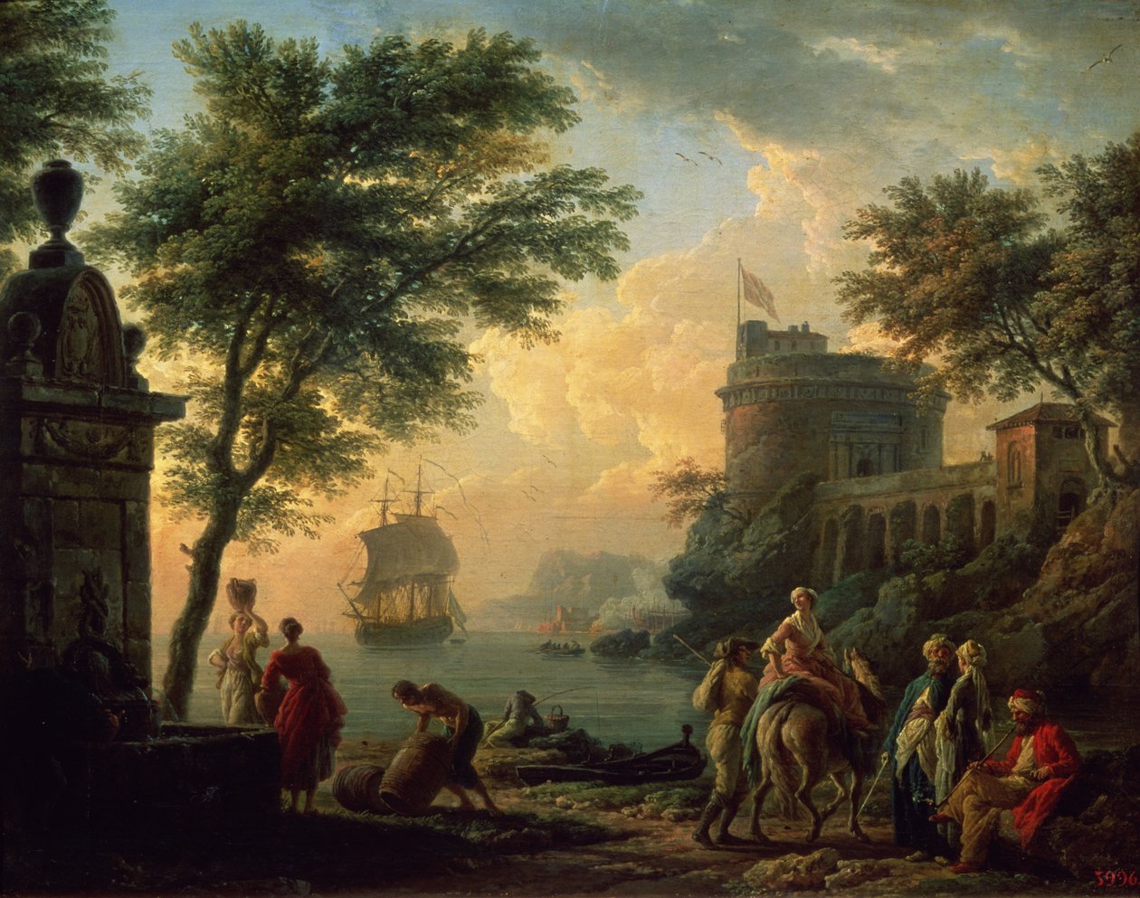 Port morski, 1763 autorstwa Claude Joseph Vernet
