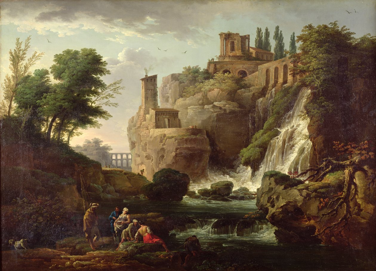 Upadki Tivoli autorstwa Claude Joseph Vernet